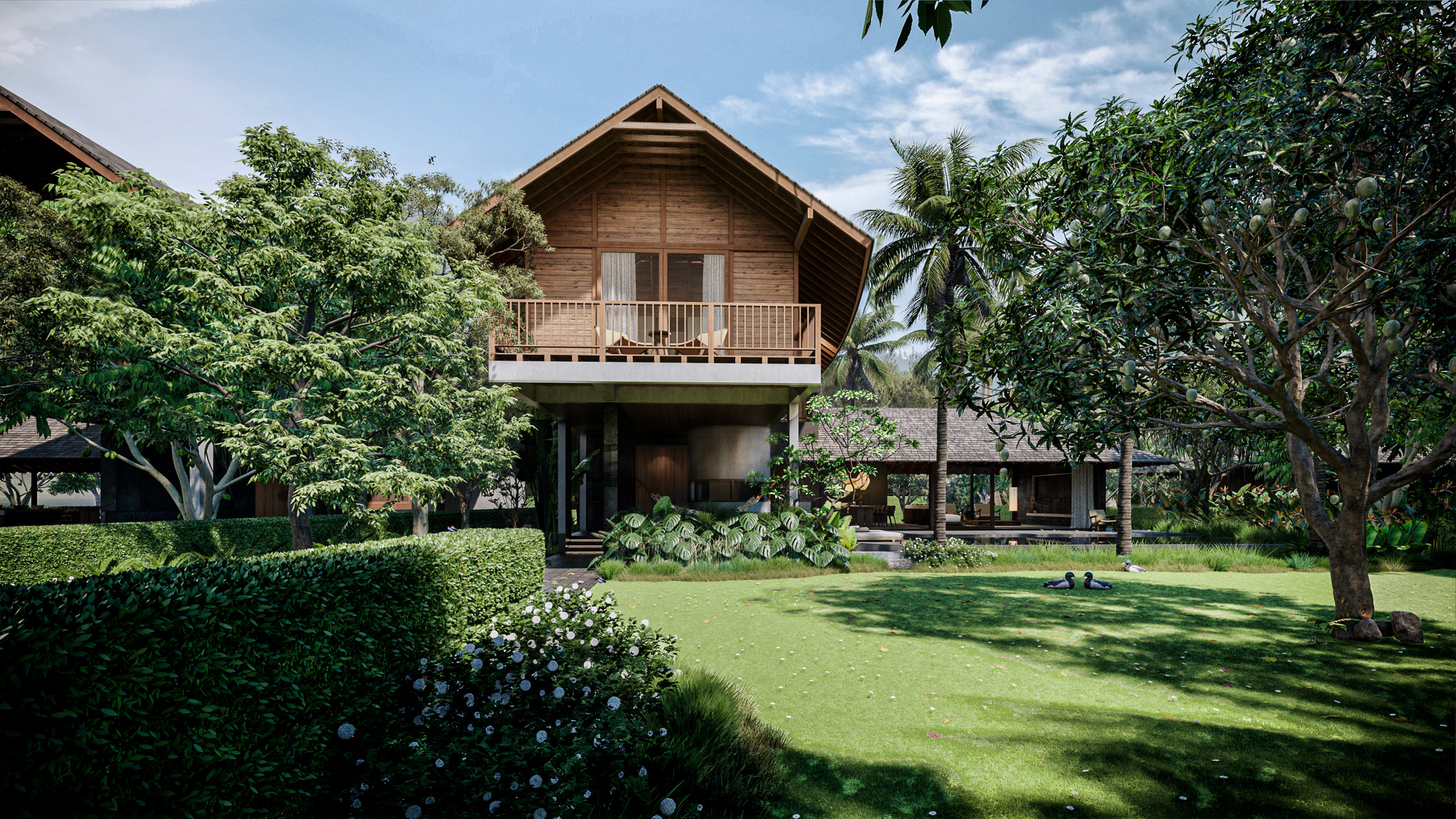 Phân Tích Mặt Bằng Sân Vườn > 700m² & Hồ Bơi Khoáng Muối Điền Trang Sunrise 1